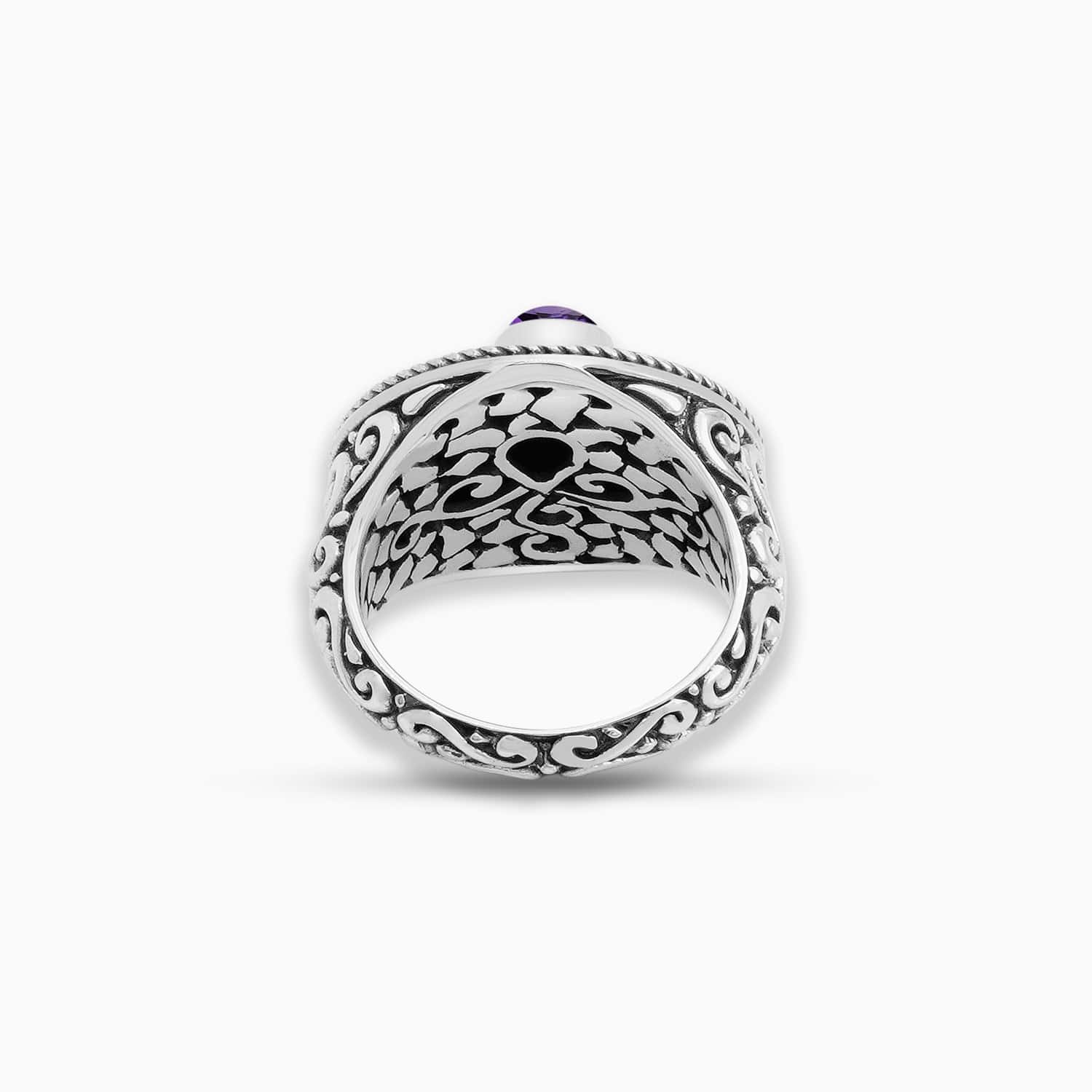 Artisan Amethyst Sterling Silver Ring
