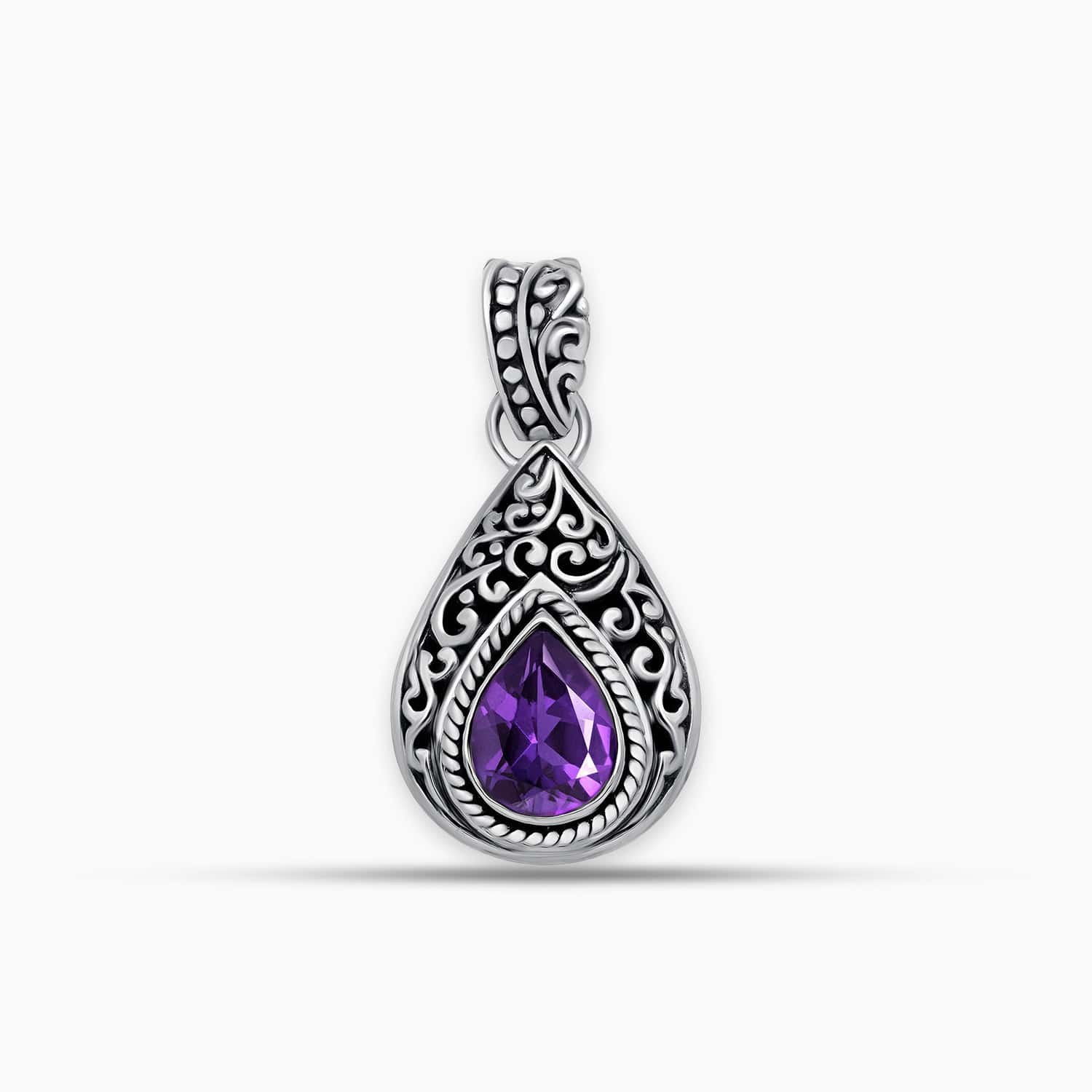 Artisan Amethyst & Sterling Silver Pendant