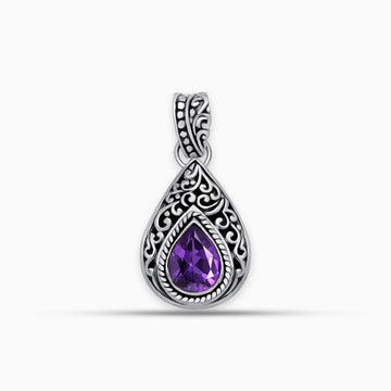 Artisan Amethyst & Sterling Silver Pendant