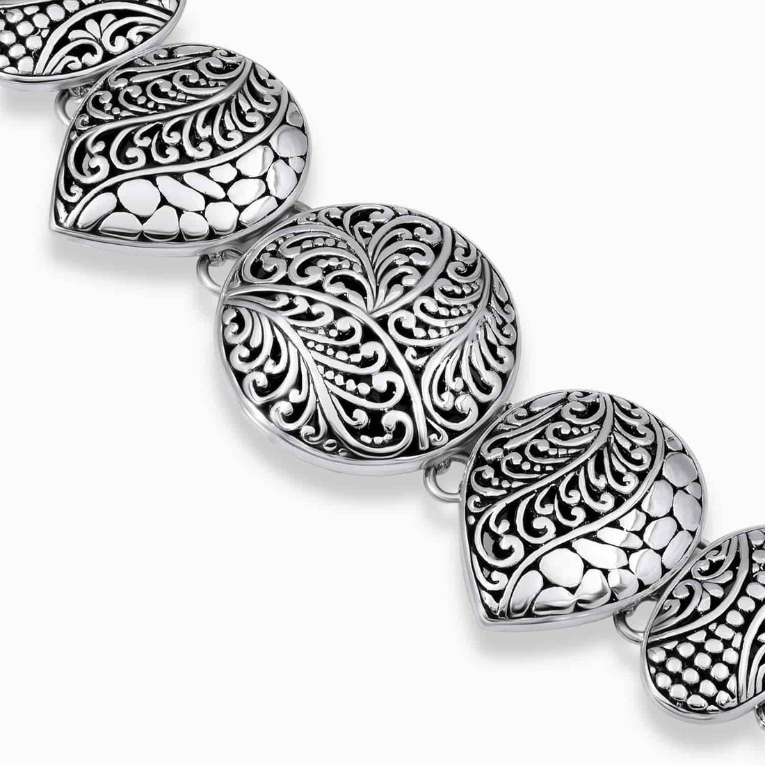 Artisan Cascade Sterling Silver Bracelet