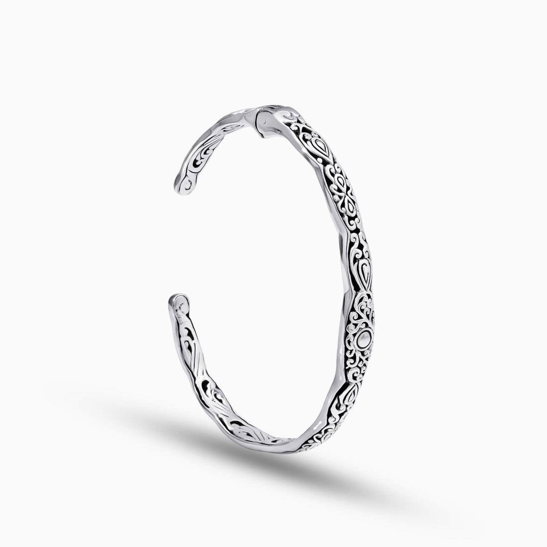 Quiet Detail: Sterling Silver Bangle Bracelet