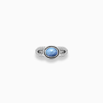 Blue Focus: Opal & Sterling Silver Ring