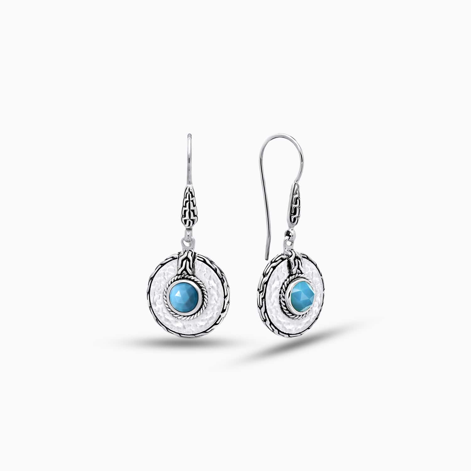 Opal Echo: Opal Sterling Silver Drop Earrings