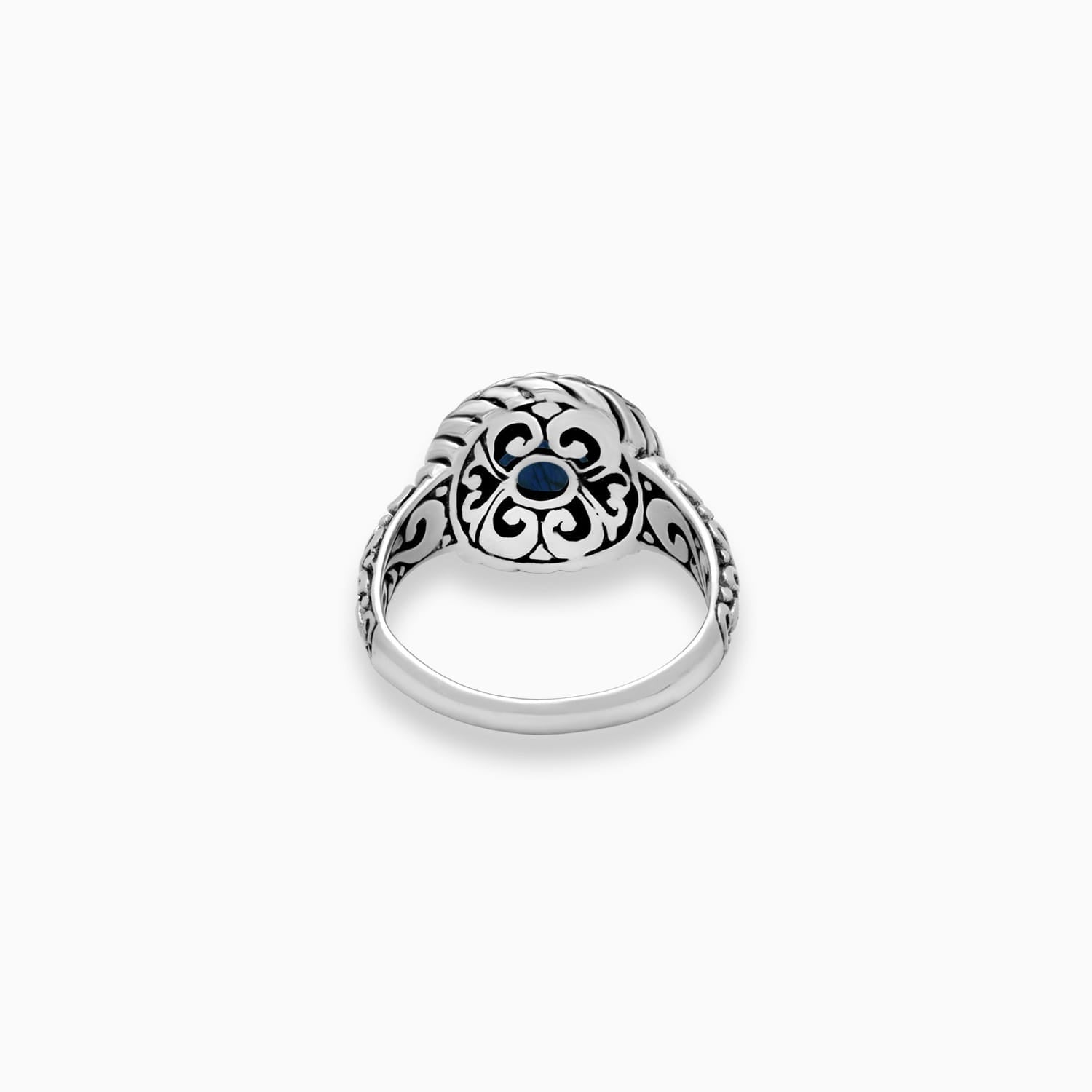 Blue Wreath: Labradorite Sterling Silver Ring