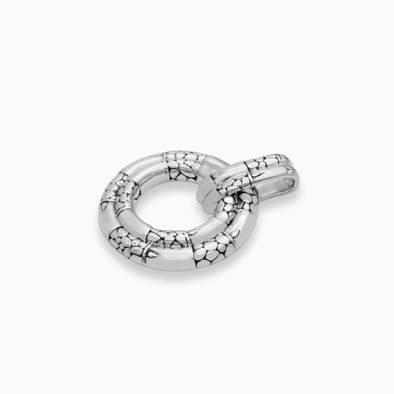 Circle of Serenity: Artisan Sterling Silver Pendant