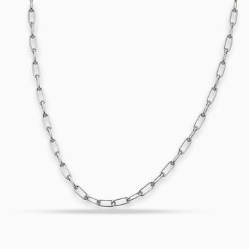 Clean Line: Sterling Silver Paperclip Chain Necklace