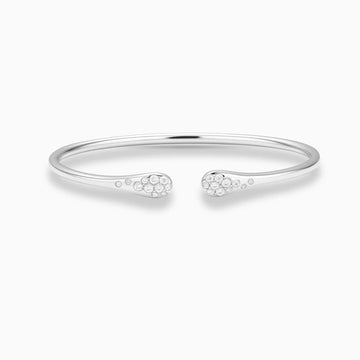 Diamond Cuff Bracelet in 18K White Gold