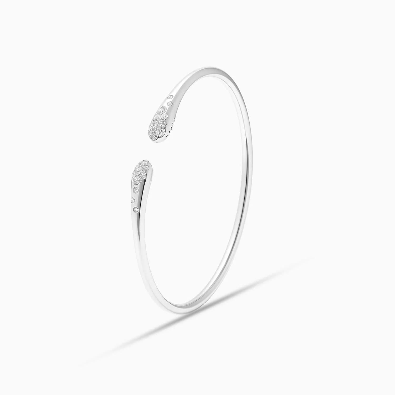 Diamond Cuff Bracelet in 18K White Gold