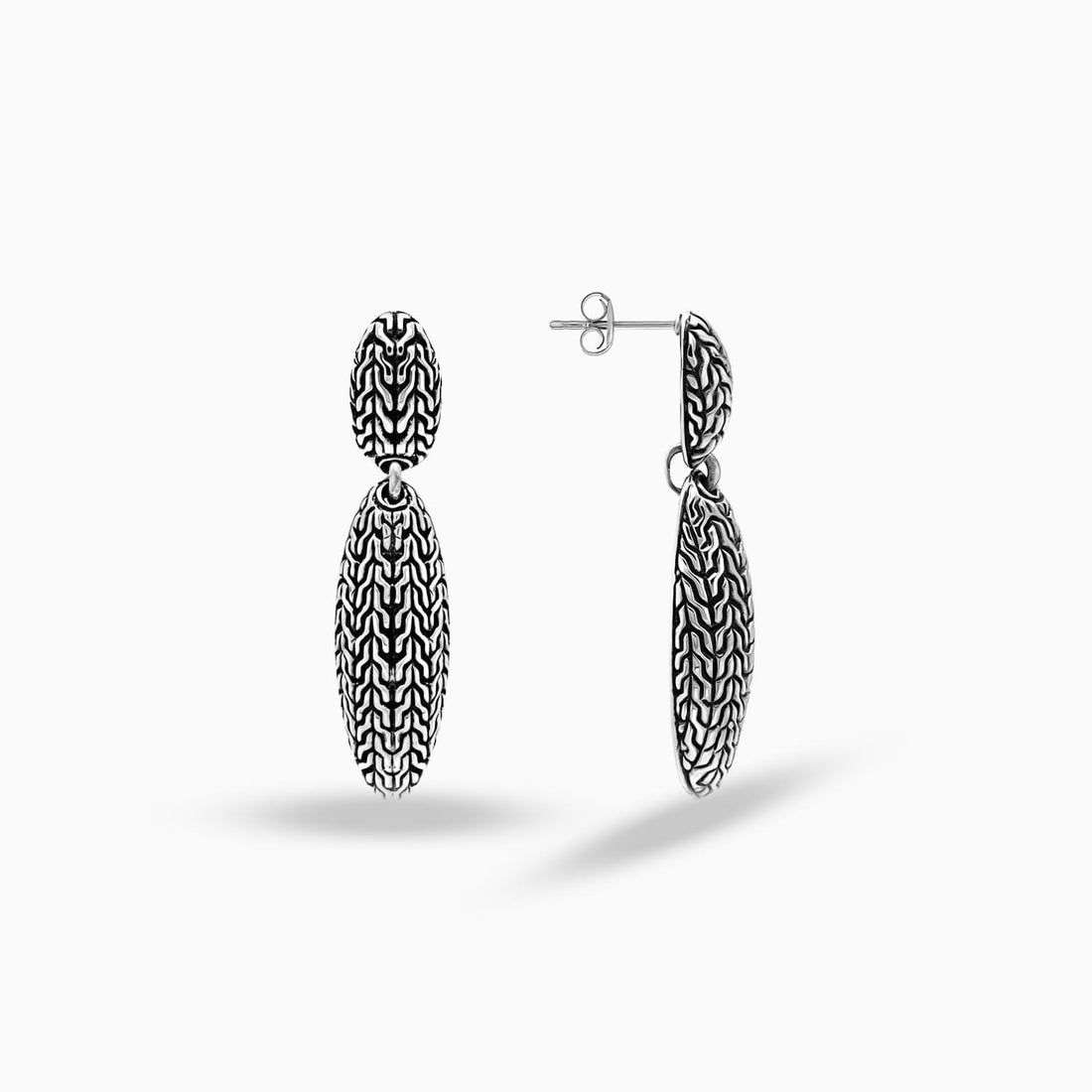 Elegant Sterling Silver Drop Earrings