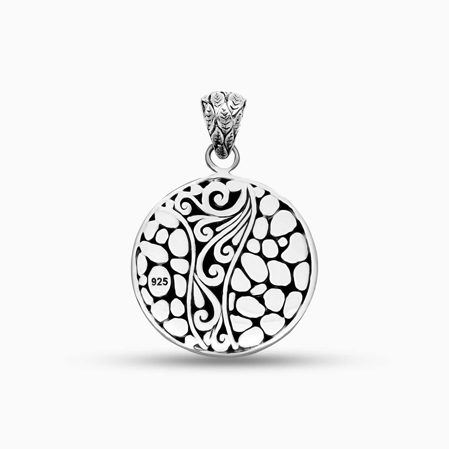 Floral Reverie: Sterling Silver Pendant