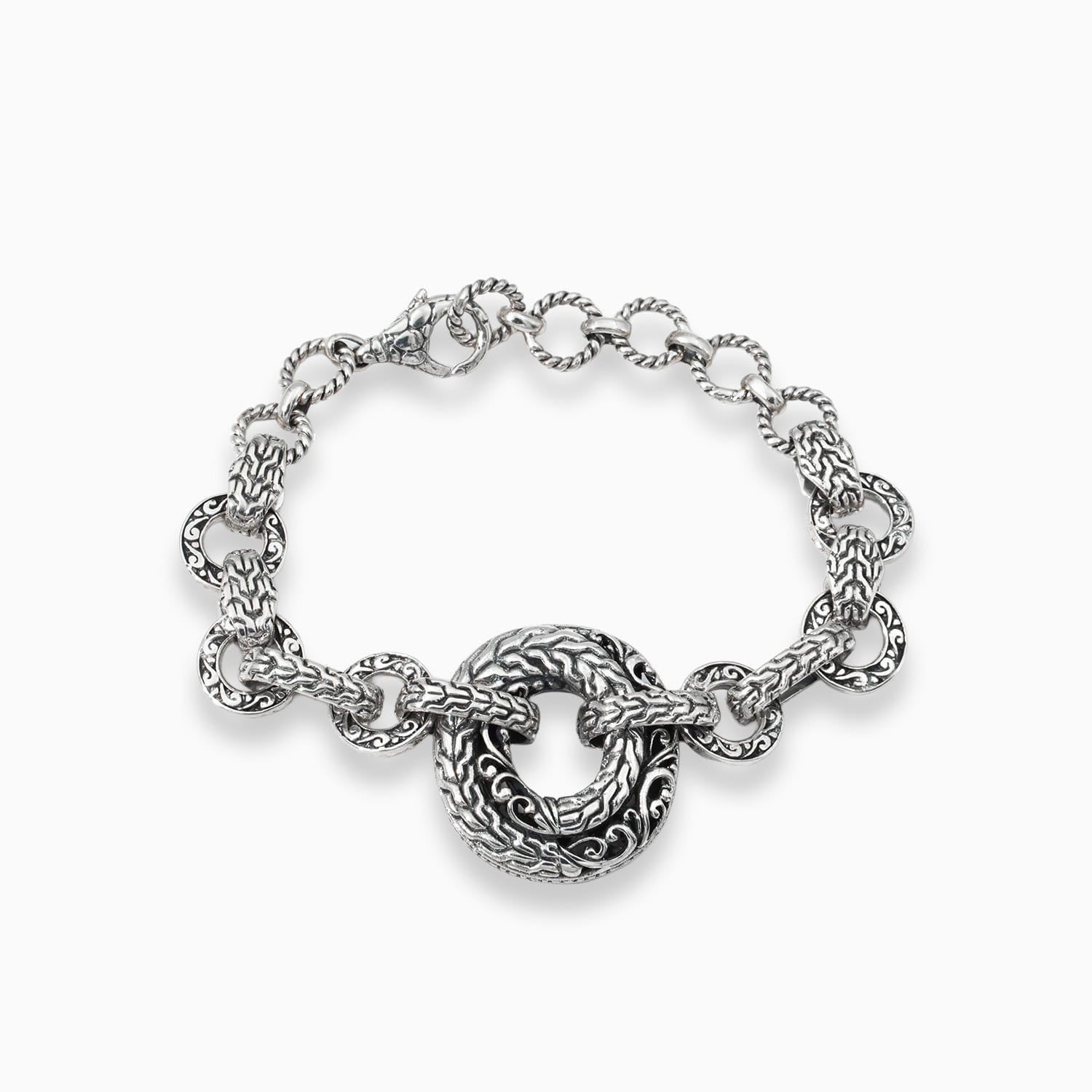 Endless Statement: Sterling Silver Bracelet