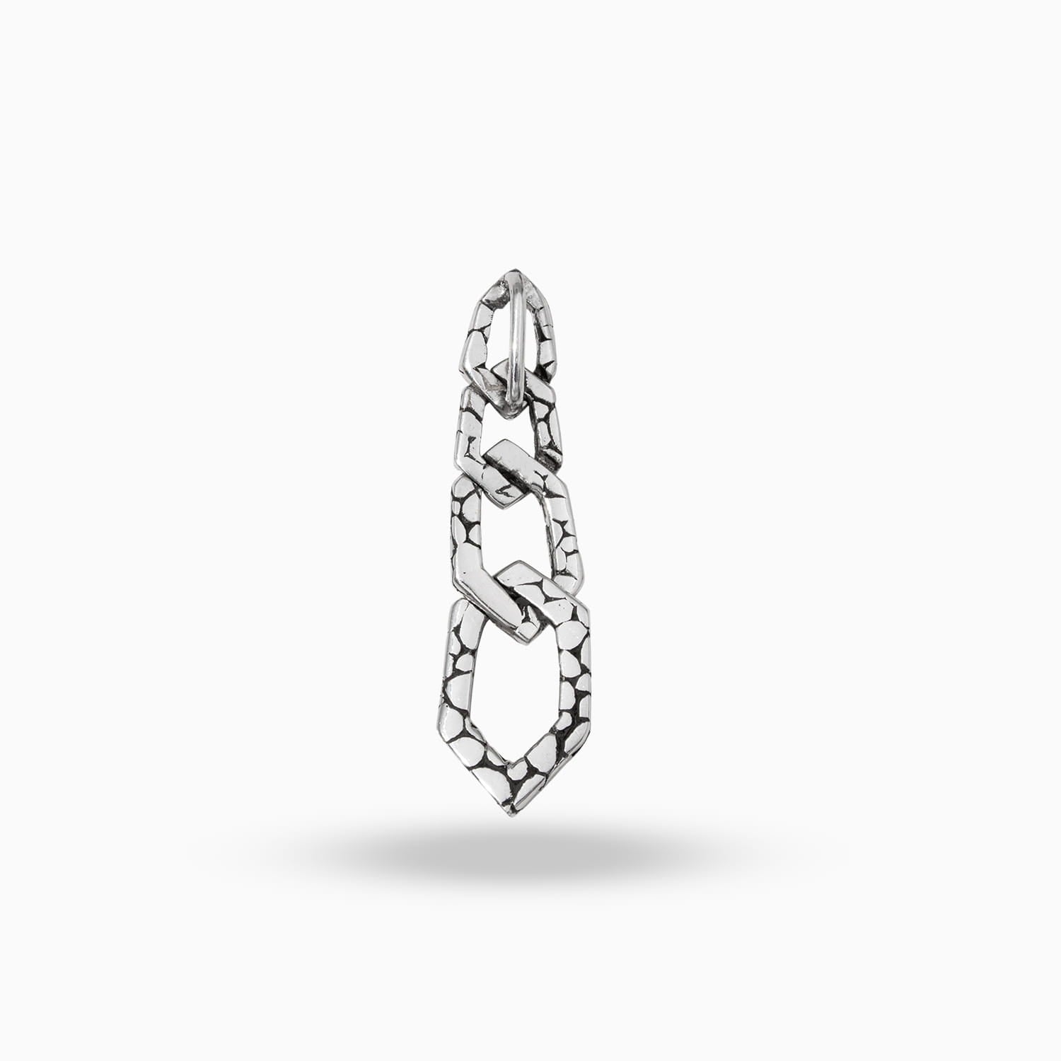 Linked Edge: Sterling Silver Pendant