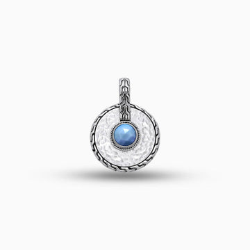 Opal Echo: Opal & Sterling Silver Pendant