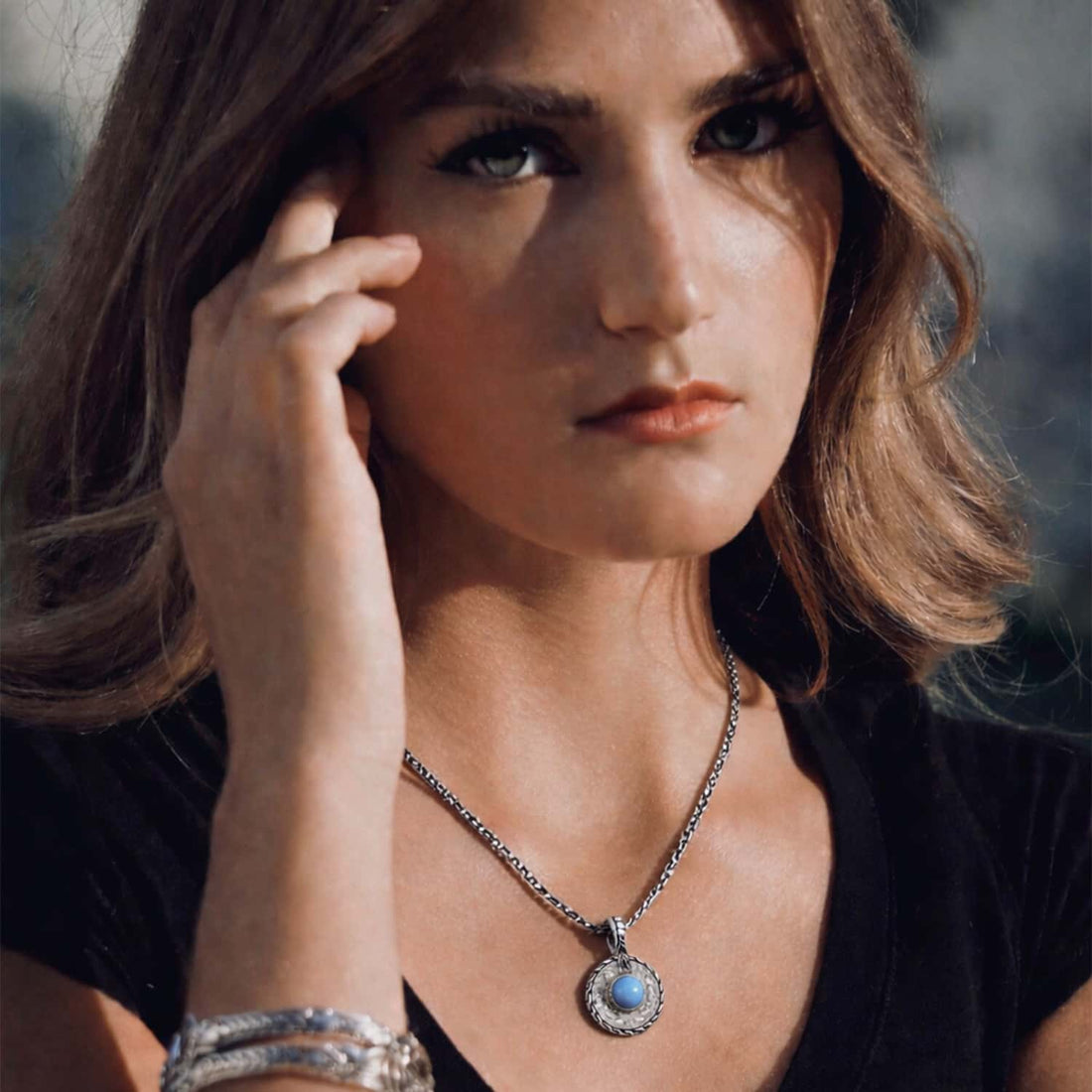 Opal Echo: Opal & Sterling Silver Pendant