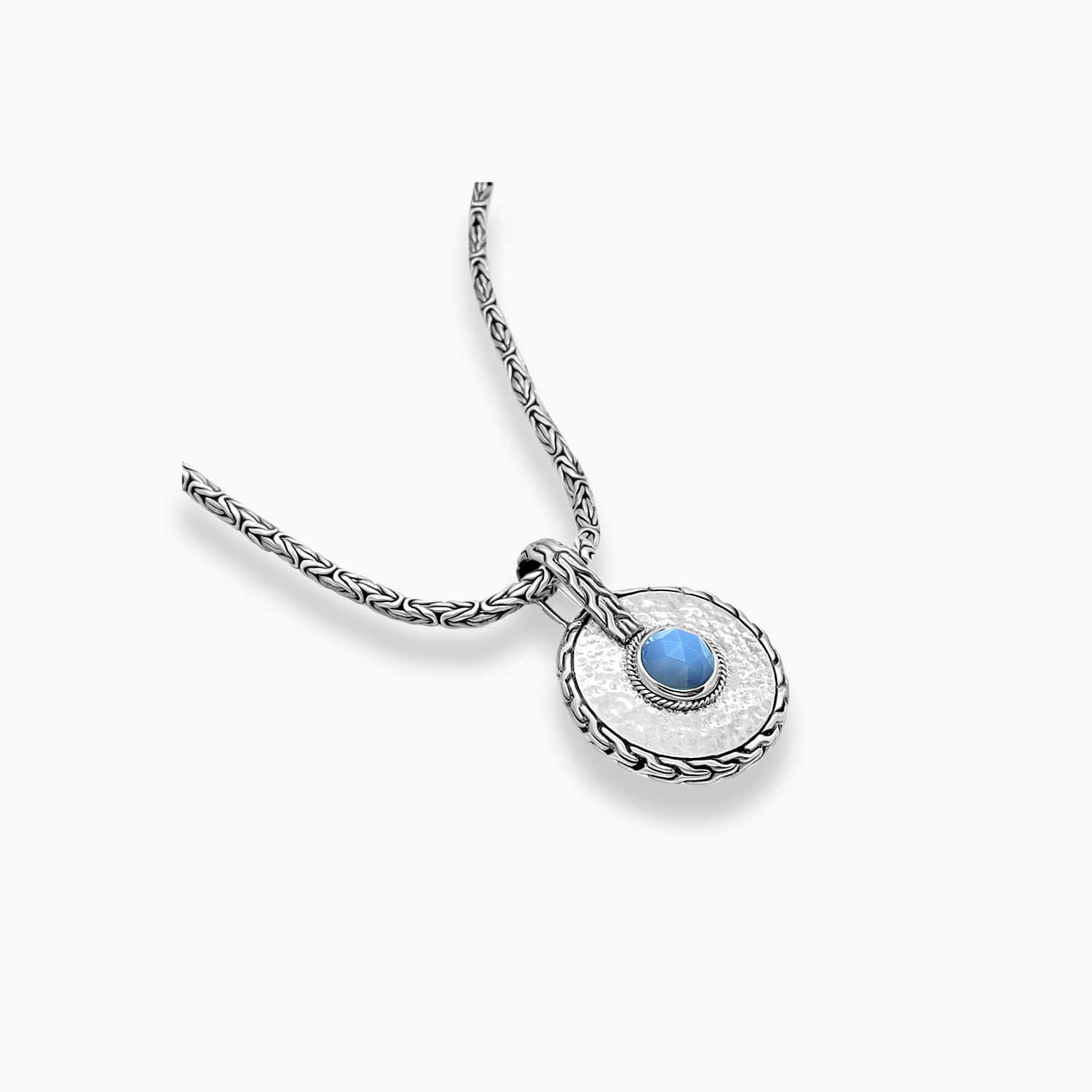 Opal Echo: Opal & Sterling Silver Pendant