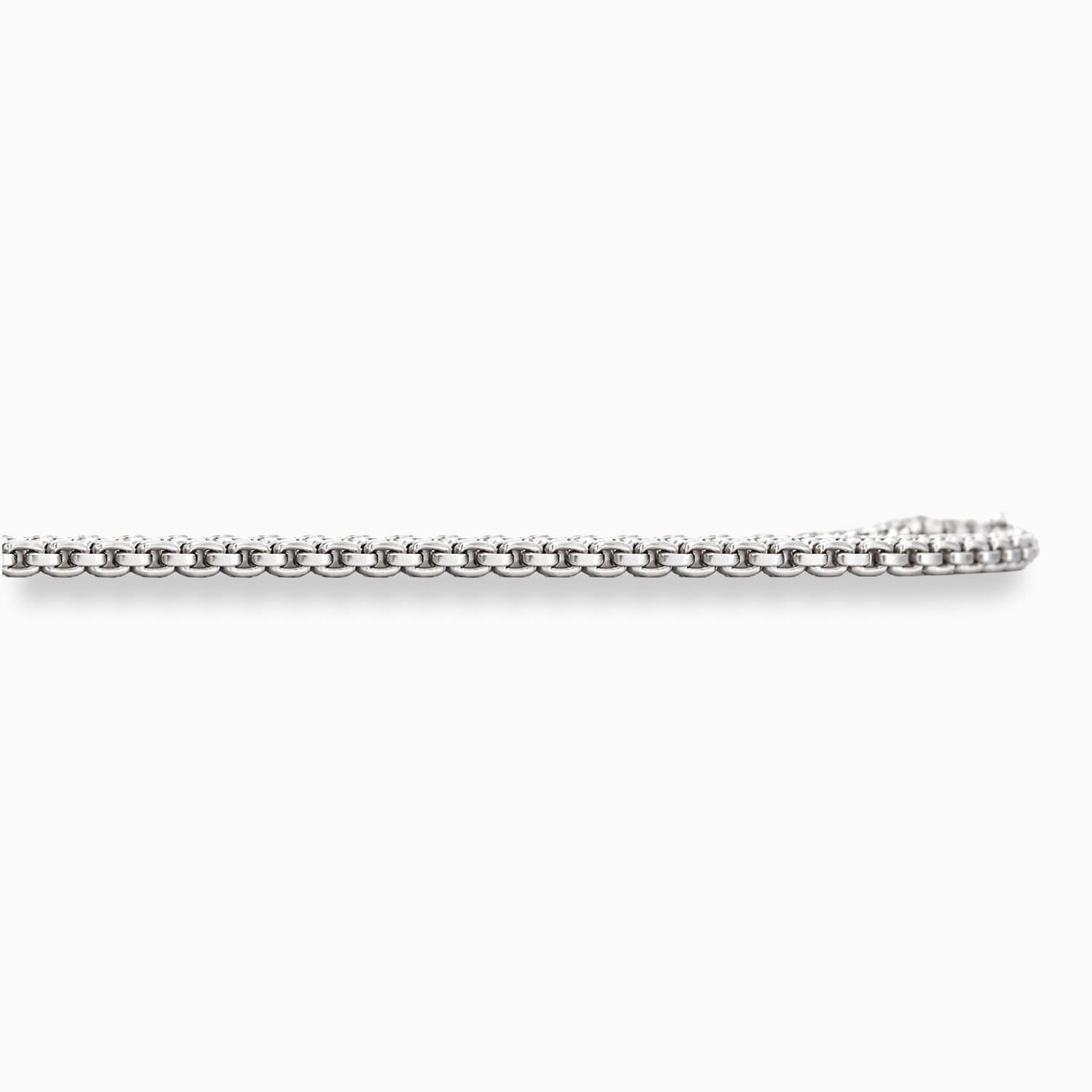 Solid Line: Sterling Silver Box Chain Necklace