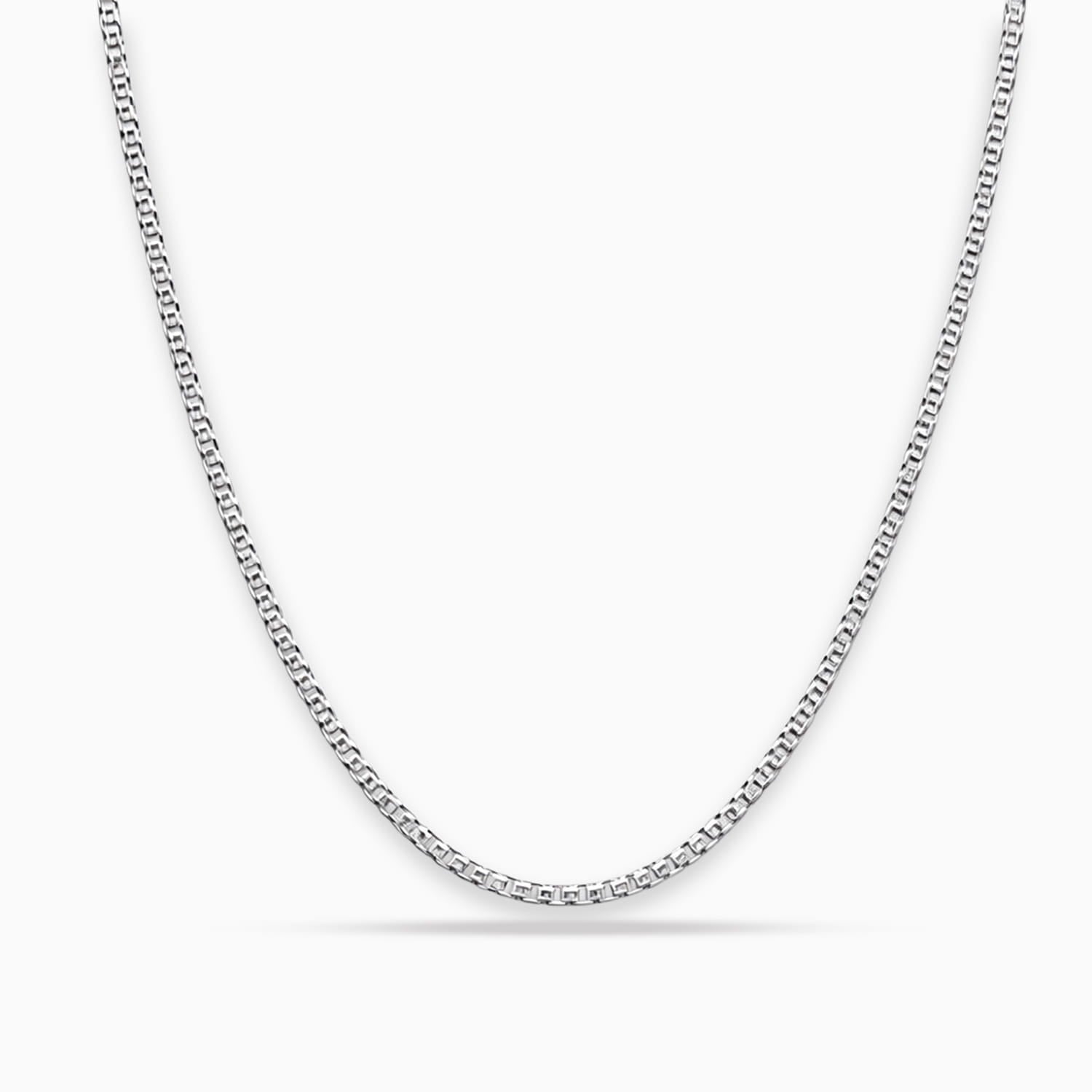 Sterling Silver Box Chain Necklace