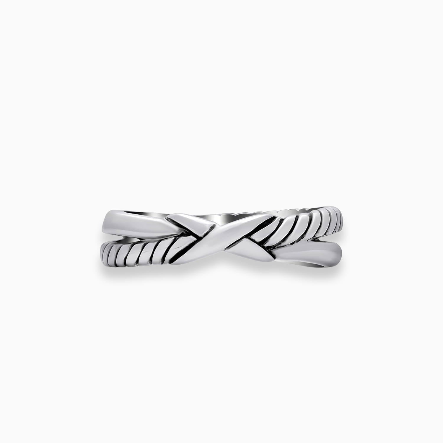 Twisted Line: Sterling Silver Ring