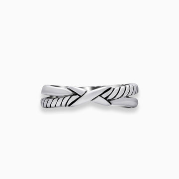 Twisted Line: Sterling Silver Ring