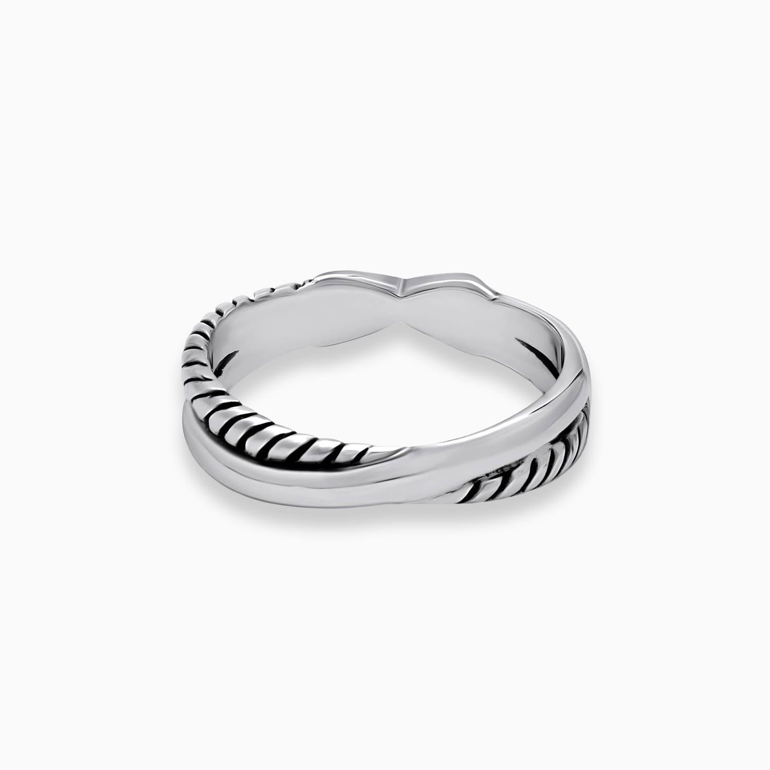 Twisted Line: Sterling Silver Ring