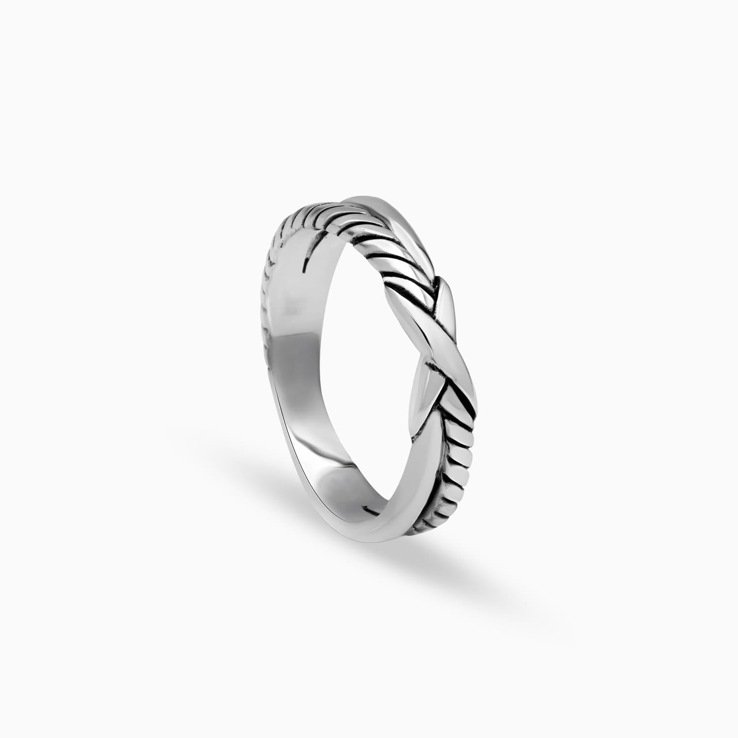 Twisted Line: Sterling Silver Ring