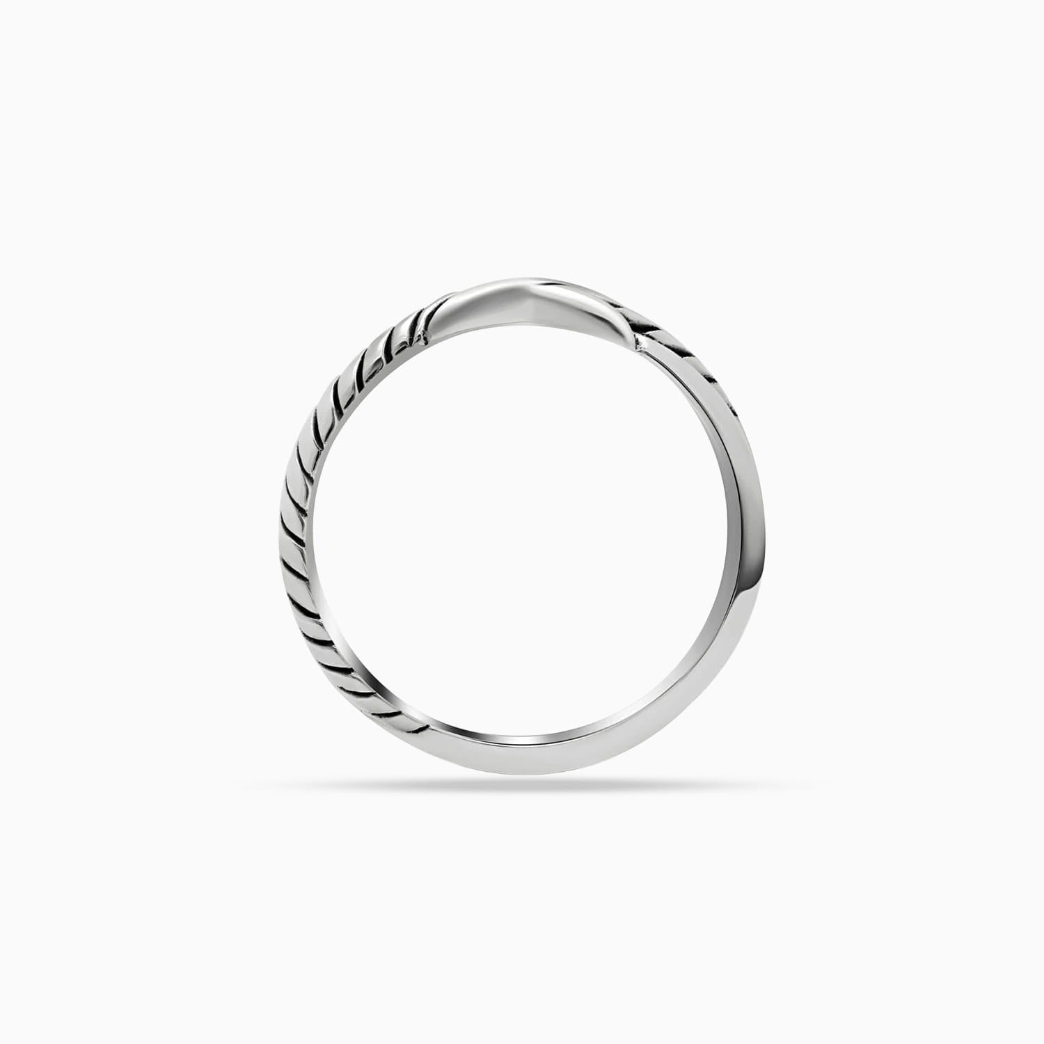 Twisted Line: Sterling Silver Ring