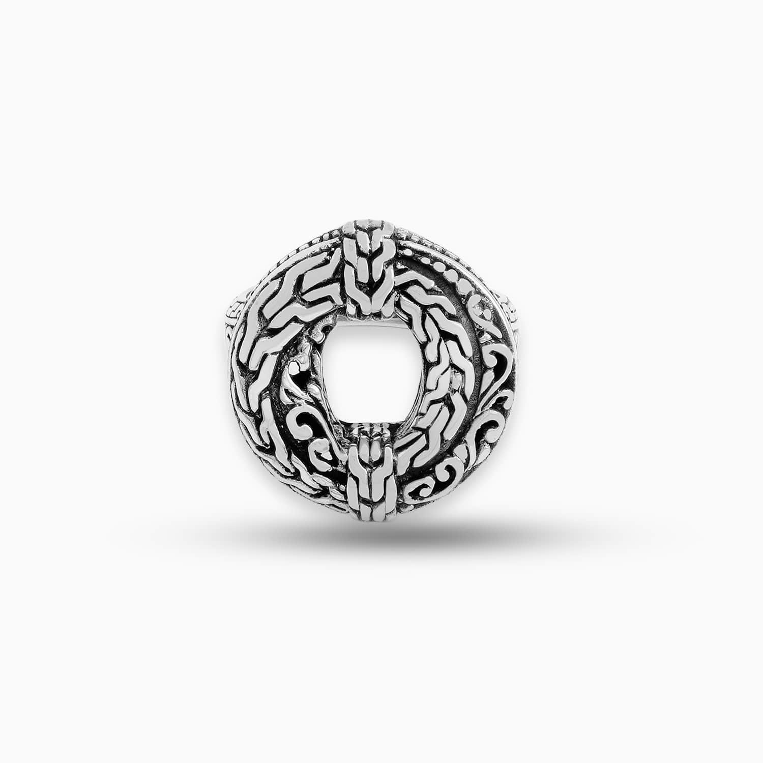 Woven Form Sterling Silver Ring