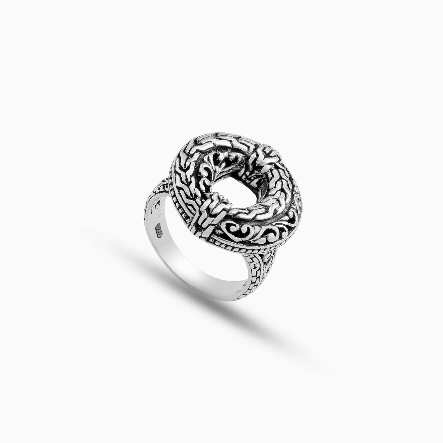 Woven Form Sterling Silver Ring